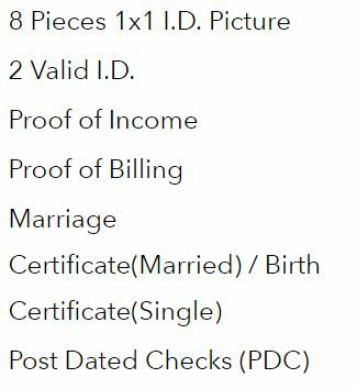 Complete List of Requirement in Hampton/Mahogany Condo Unit in Imus Cavite